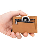 Santo Smart Wallet mit Münzfach | Kreditkartenetui Kartenhalter Geldbeutel | RFID Protection | aus Echtleder